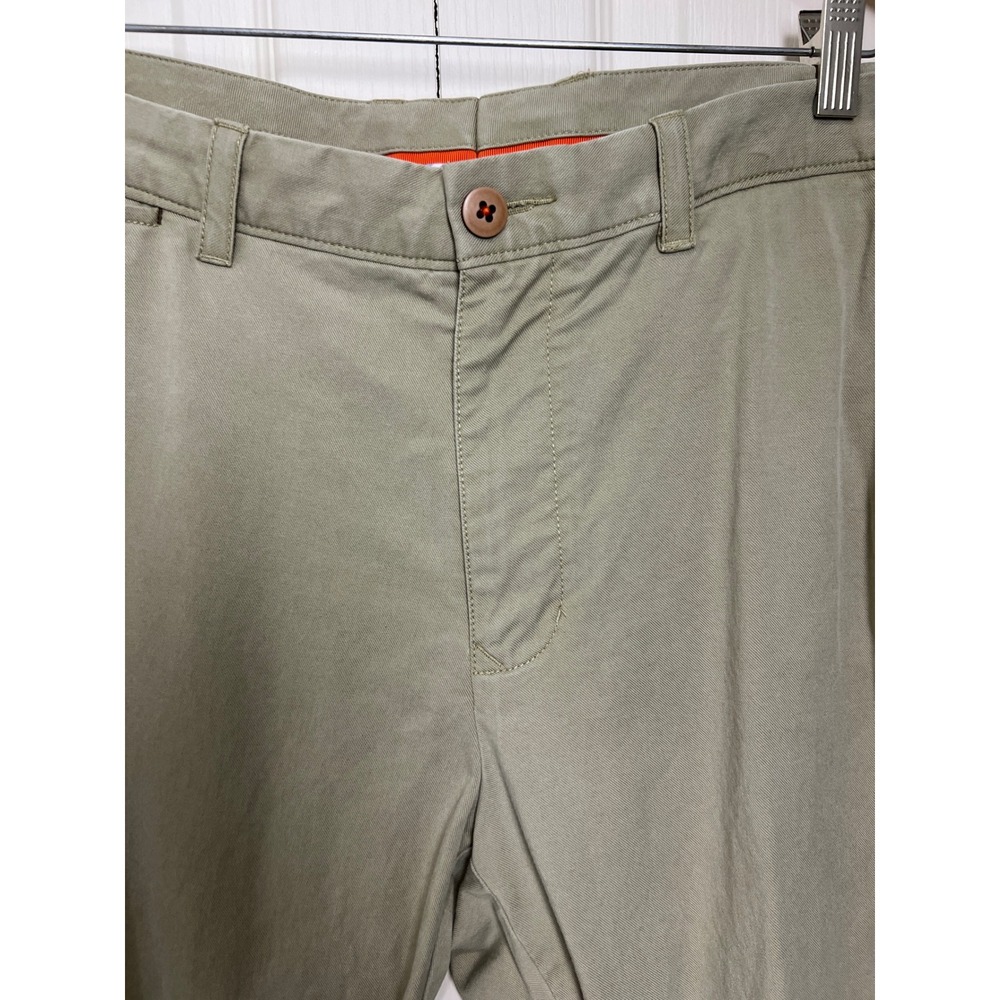 Tommy Bahama Mens Khaki Chino Pants Khaki Tan Straight Fit Size 35x32 Tencel G23 - Picture 8 of 16